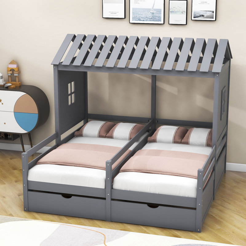 Harper Orchard Arnoldine Kids Twin Bed with Drawers Wayfair